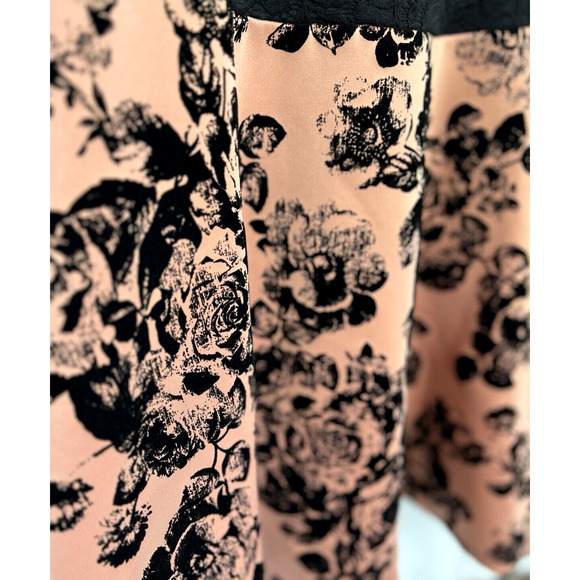 Y2K Vibe Lace Burnout Velvet Floral Mini Dress Size 1X Whimsygoth Feminine HOCO - Picture 5 of 12